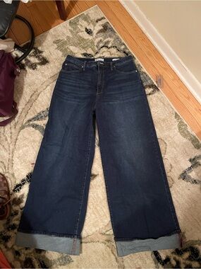 Jessica Simpson Indigo High-Rise Wide Leg Jeans